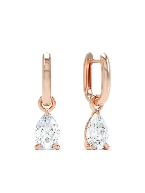 LOEV 14K rose gold Allday diamond earrings Pink ADPLJPS100DRHG
