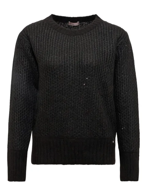 Herno sequin-embellished sweater Black MG00024DR702749300