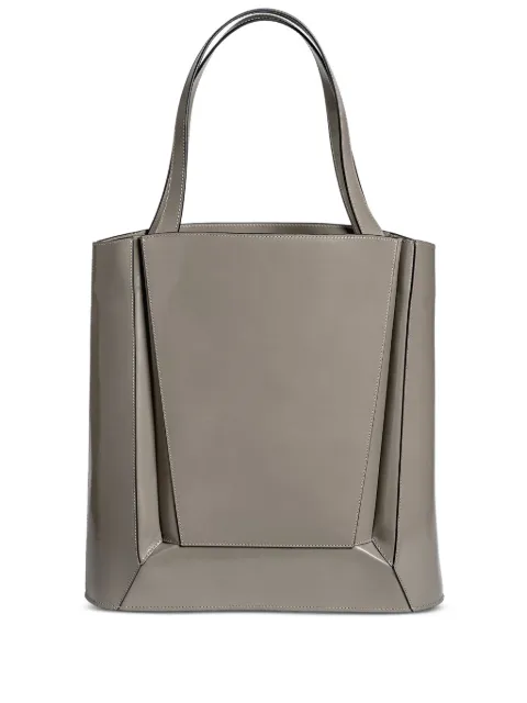 Merryl Tielman Frank panelled leather tote bag Grey HANGRAKEN24A