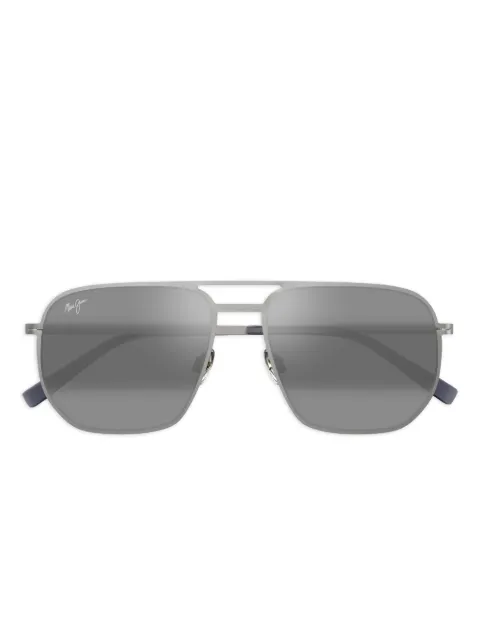 Maui Jim Sharks Cove pilot-frame sunglasses Silver MJ0605S