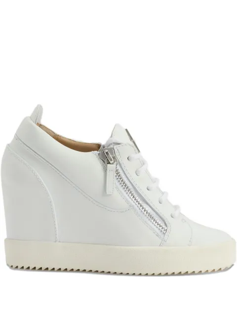 Giuseppe Zanotti Addy Wedge zip sneakers White RW50022H02