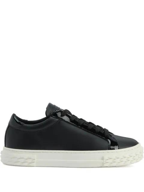 Giuseppe Zanotti Blabber patent-leather lace-up sneakers Black RW50024H02
