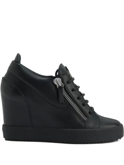 Giuseppe Zanotti Addy wedge zip-detail sneakers Black RW50022H01
