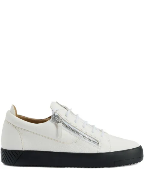 Giuseppe Zanotti zip-detail leather low-top sneakers White RU50028H01