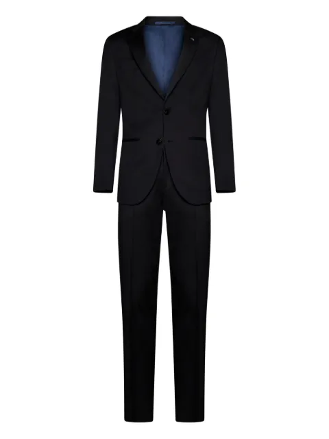 D4.0 notched-lapels single-breasted suit Black 8866015730