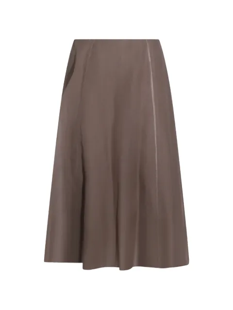 Brunello Cucinelli A-line midi skirt Brown MF940G3877C8909