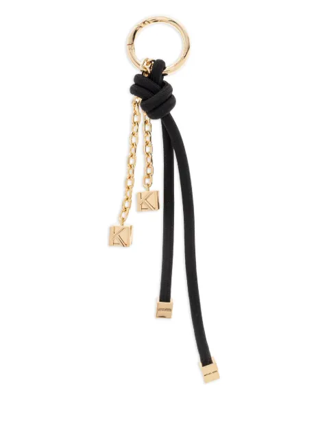 Michael Kors knotted-cord chain keyring Black 32T5GD0K1O