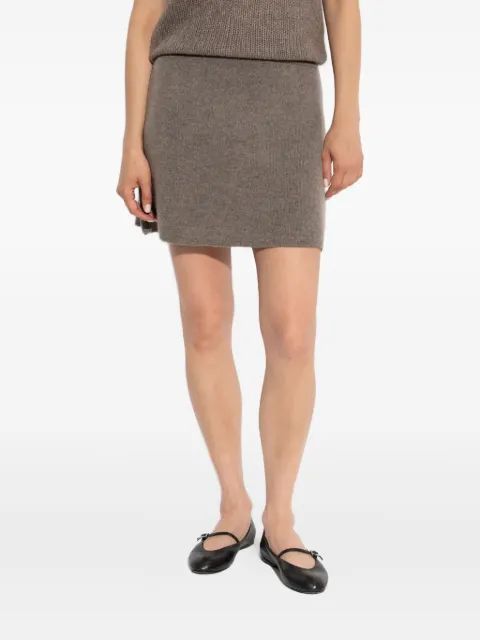 Lisa Yang ribbed-knit mini skirt Brown 2025126