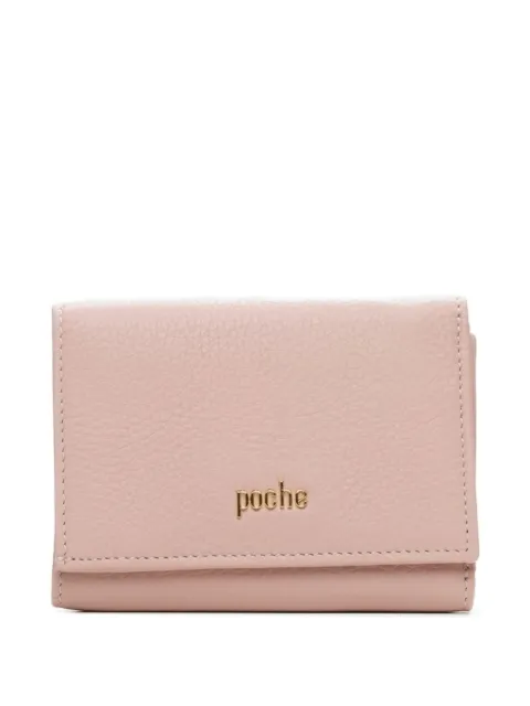 Poche Paris leather trifold wallet Pink ACW0316194668