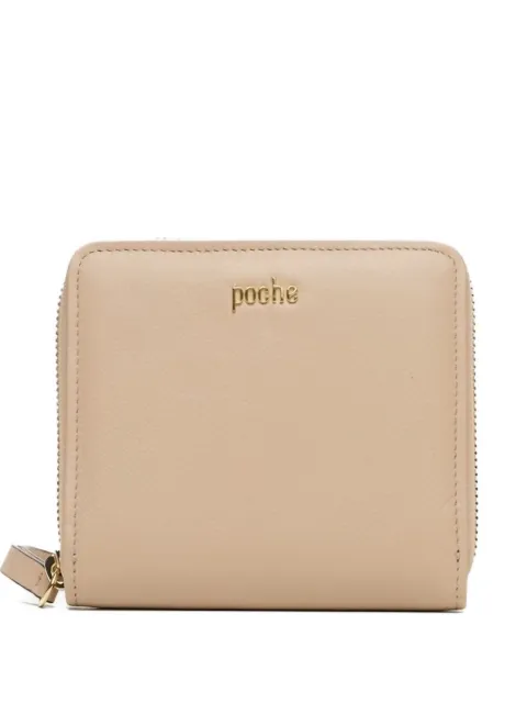 Poche Paris zip-around leather wallet Neutrals ACW0316184652