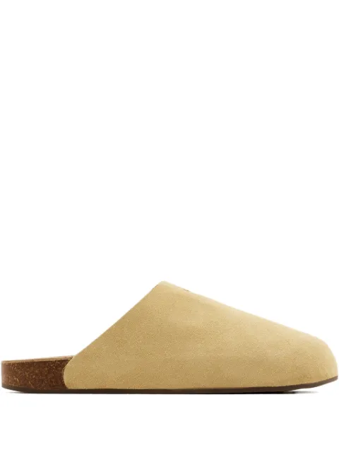 adidas embossed suede clogs Brown JR3587