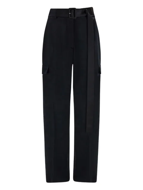 Ferragamo satin cargo trousers Black 788035