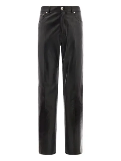 Ferragamo five-pocket nappa trousers Black 788900