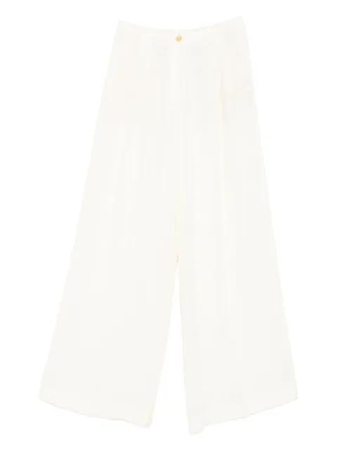 Forte Forte pleat-detailed trousers Neutrals 14054MYPANTS