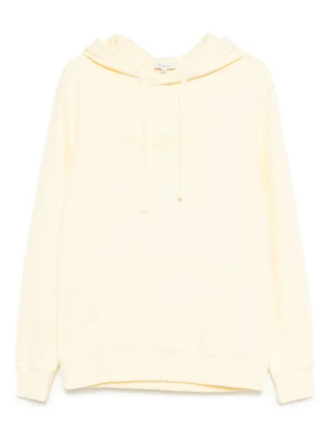 JW Anderson logo-embroidered hoodie Yellow JW0231PG1632