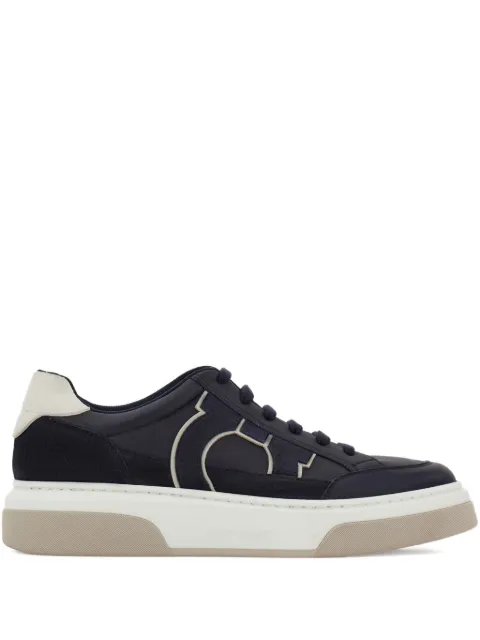 Ferragamo Gancini suede-detail sneakers Blue 784538
