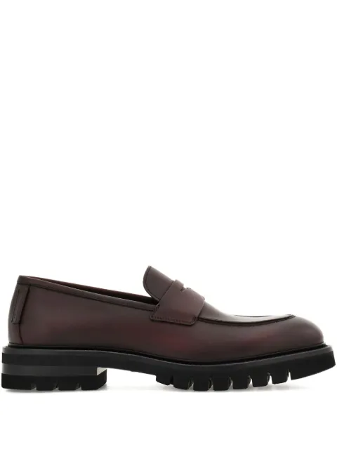 Ferragamo saddle-strap penny loafers Brown 788833