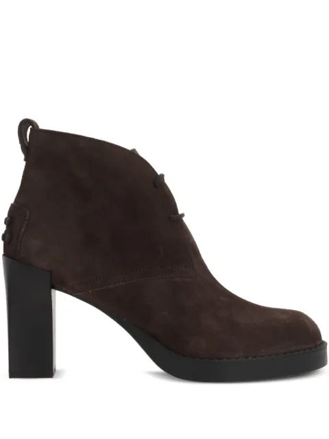 Tod's 80mm Chukkah lace-up boots Brown XXW79L0JL50RE0