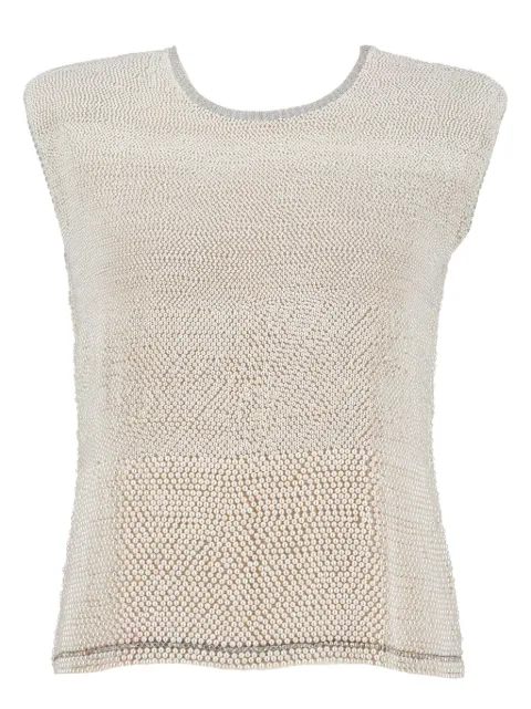 Nadini 2024 pre-owned pearl-embellishment top Neutrals WCV04122494