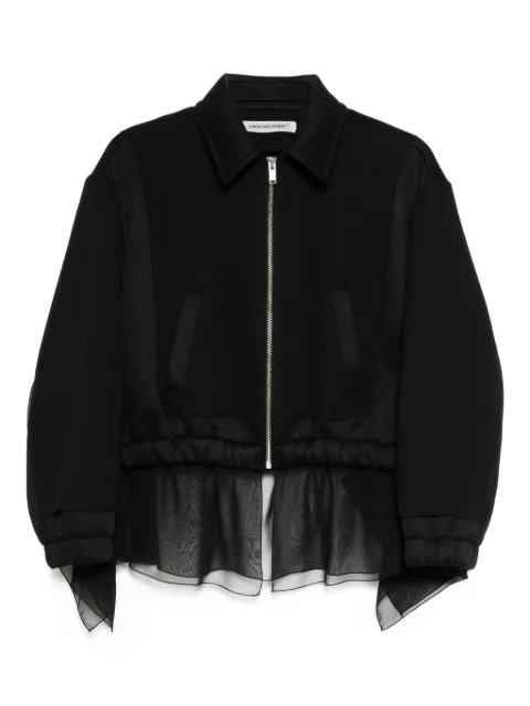 Undercover elastic-waist zip-front jacket Black UP2E1205