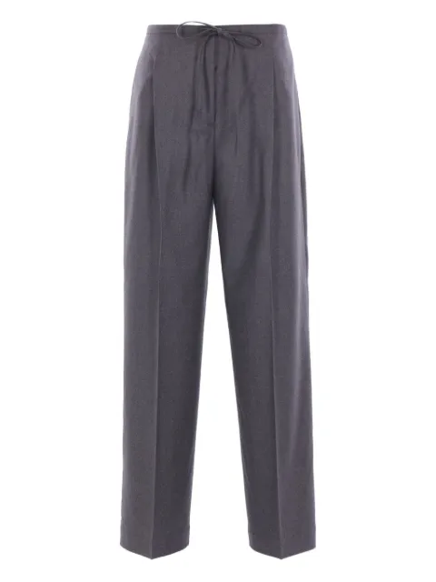 Róhe drawstring-waist pleated trousers Grey 41730097021