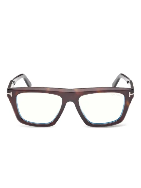 TOM FORD Eyewear rectangle-frame glasses Brown FT6059B