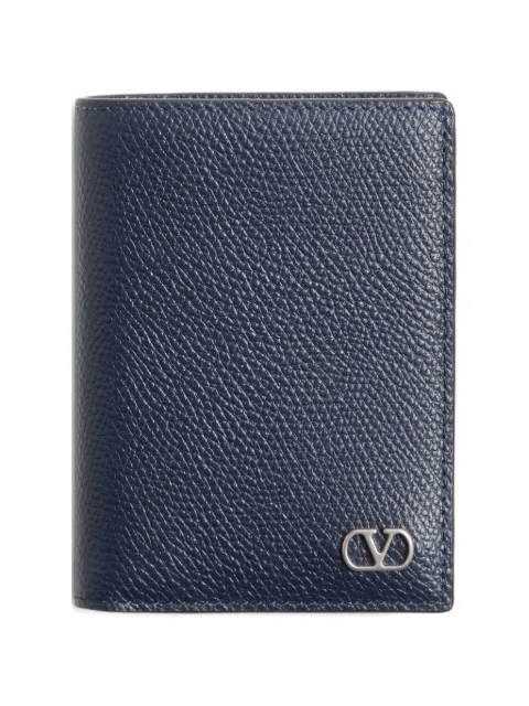 Valentino Garavani grainy vlogo signature card holder Blue YP0AP1UAG