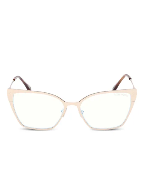 TOM FORD Eyewear metal cat-eye glasses Pink FT6051B