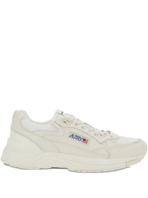 Autry Hyperway logo-patch mesh sneakers White HYLMGP01