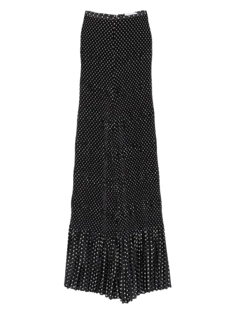 SIMONA CORSELLINI pleated polka-dot trousers Black P25CPPA00501V0003