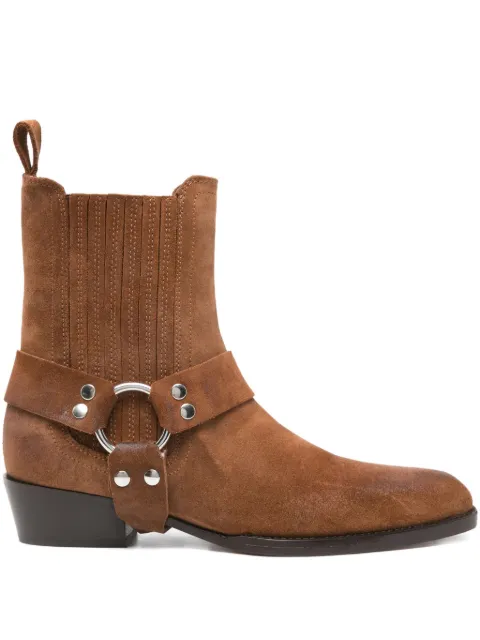 Paris Texas 35mm Helena suede ankle boots Brown PX1378XWACS