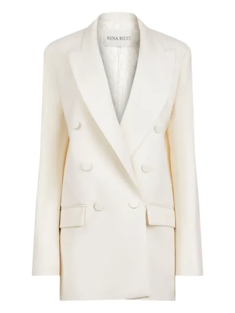 Nina Ricci double-breasted blazer White 25ACVE002WV0324