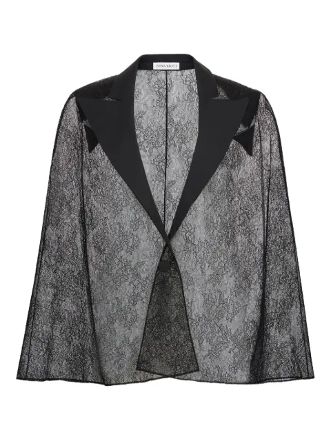 Nina Ricci lace blazer Black 25ACMA021PA0492