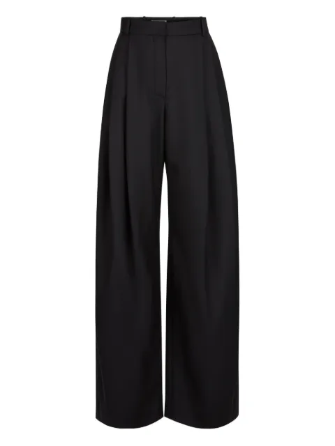 Nina Ricci pleated gabardine trousers Black 25ACPA002WV0324