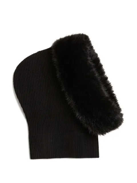 Nina Ricci faux-fur wool balaclava Black 25AMAC001ML0590