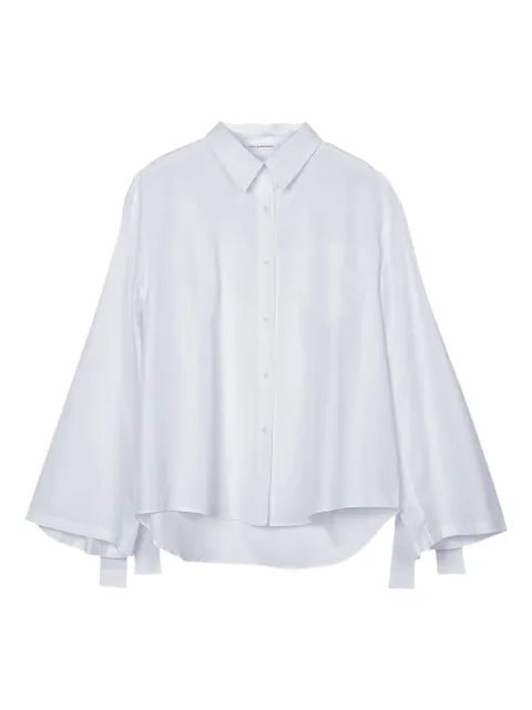 Cecilie Bahnsen Bridget tie-detail shirt White BRIDGETSHIRTCOTTONWHITE