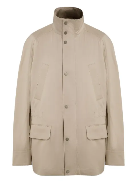 Domaine Des Artistes high-neck drawstring jacket Neutrals DDAJ01BG00