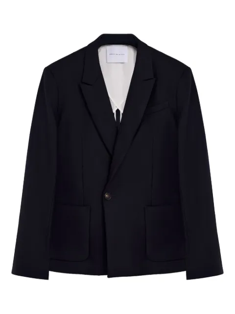 Domaine Des Artistes double-breasted wool jacket Blue DDAJ02BL00