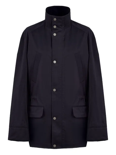Domaine Des Artistes drawstring-waist cotton jacket Grey DDAJ01BK00