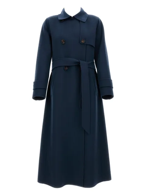 'S Max Mara wool belted double-breasted coat Blue 2529016041600