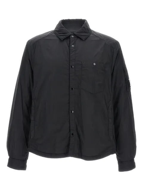 C.P. Company button-fastening pocket overshirt Black 19CMOS088A005904G