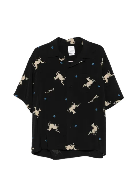 visvim Crosby horse-print shirt White 126105011005