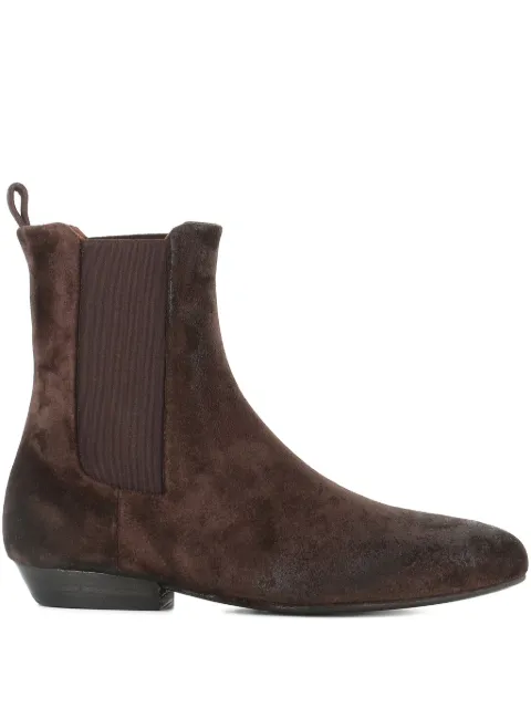 Marsèll elastic-panel suede boots Brown MINIBLOCCO