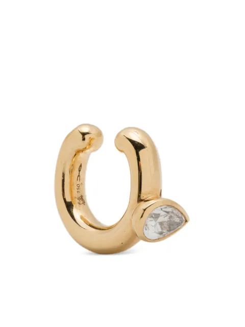 Uniform Object 18kt yellow gold Steam diamond ear cuff Gold E76PRODPEARDIASGL