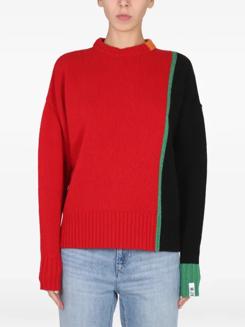 RIGHT FOR colour-block sweater Red A2202WOPA993040