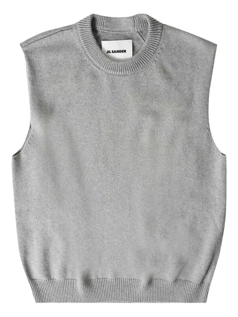 Jil Sander round-neck sleeveless sweater Grey J23FB0101J13263
