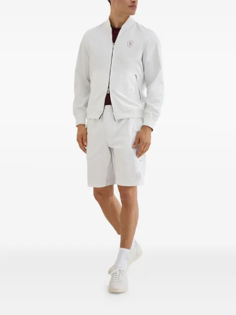 Brunello Cucinelli nylon shorts with logo White MB4223590TC007
