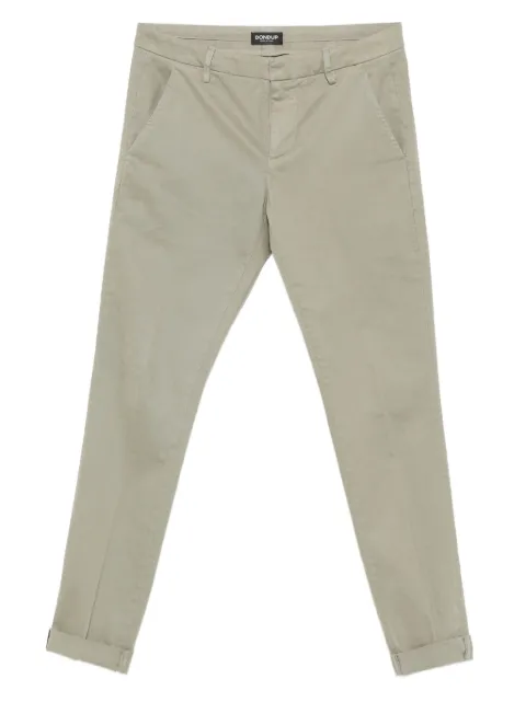DONDUP cotton trousers Green UP235GSE043UPTD