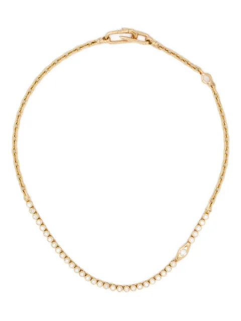 Uniform Object 18kt yellow gold Vessel Tennis diamond necklace Gold N54PROD