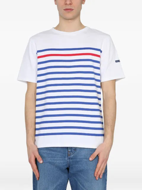 Saint James Naval striped T-shirt White 7833